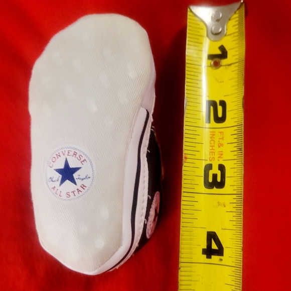 CONVERSE CHUCK TAYLOR BABY CRIB SHOES SIZE 1 BLACK - Picture 11 of 11